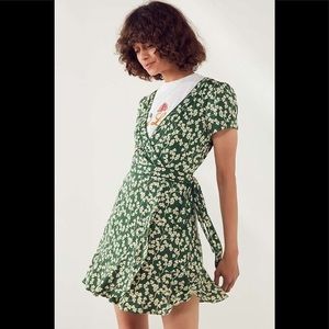 UO Kimchi Blue Rita Clover Wrap Dress